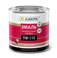 ЭМАЛЬ ПФ-115 СЕРЫЙ ЛАКРА 1КГ